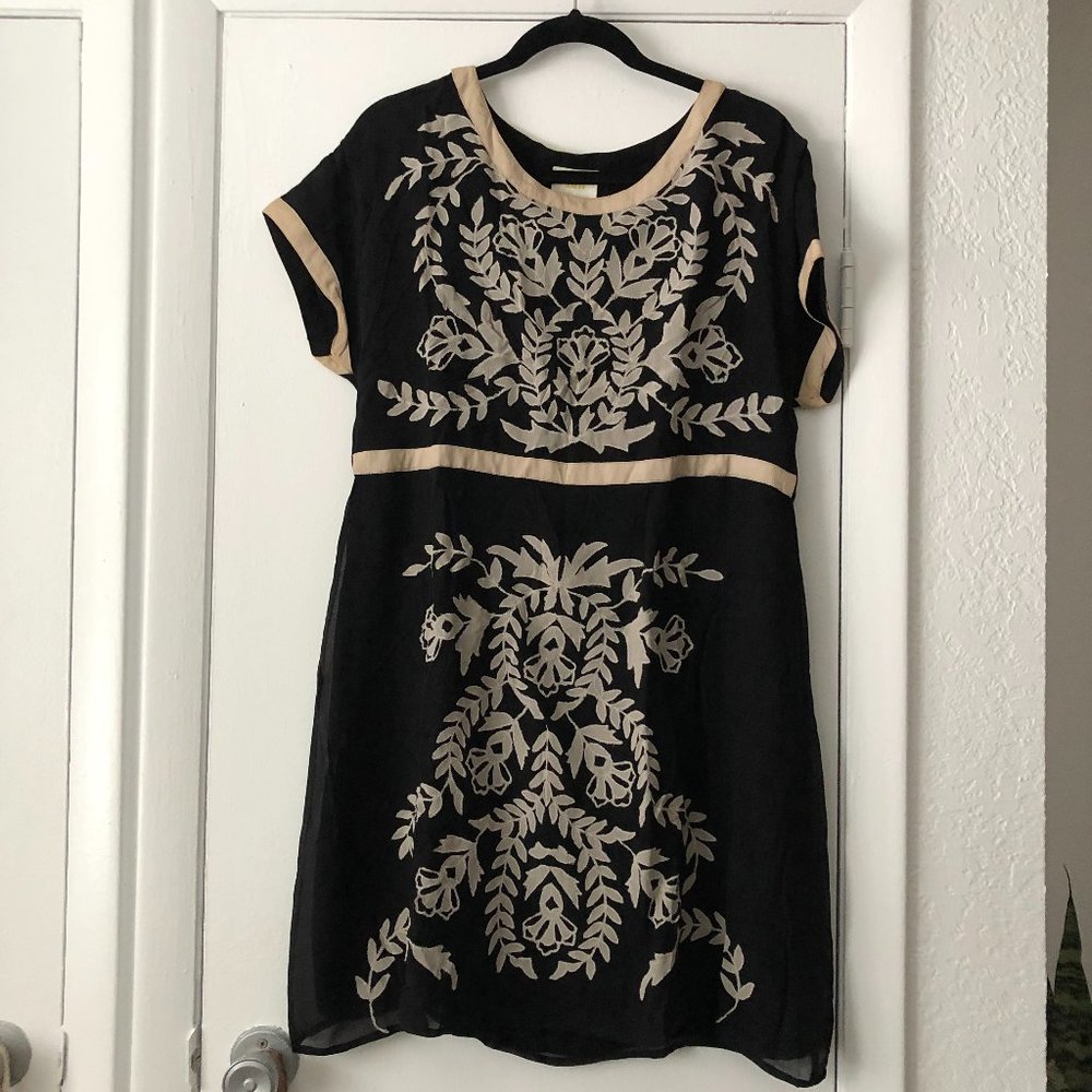 anthropologie black dress